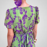 Ντούλσε | Λαιμόκοψη V σχήματος Floral Μίντι Φόρεμα