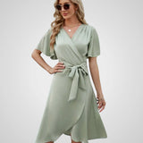 Αμάδα | Κομψό Γυναικείο Φόρεμα με Δέσιμο