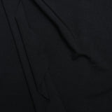 Λοραβέλ | Μαύρο Σατέν Σχίσιμο Μάξι Φόρεμα