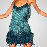 Ματίλντα | Φτερωτό Μίνι Φόρεμα