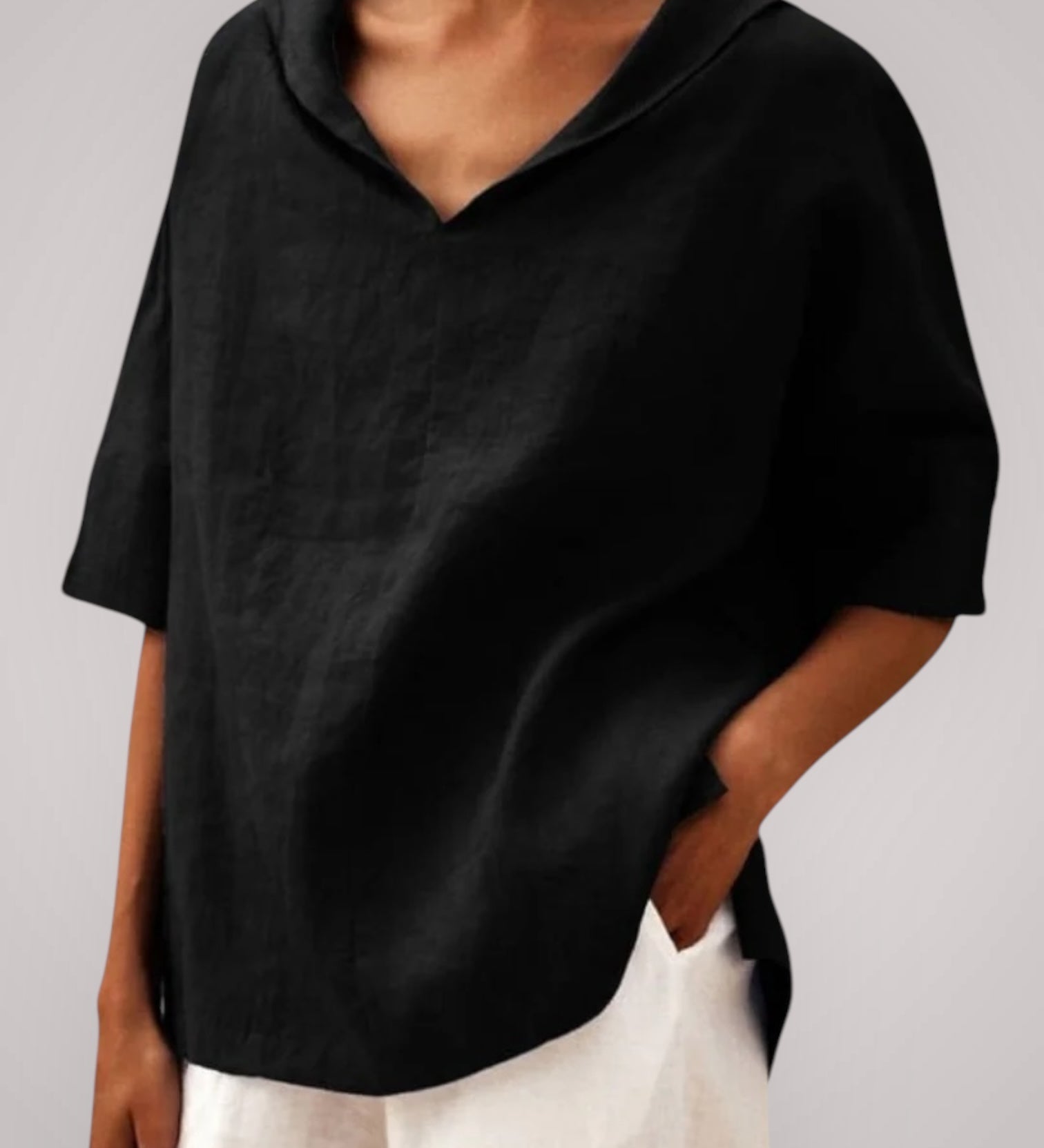 Μία | Καθημερινό Φαρδύ-Fitting Μπλούζα