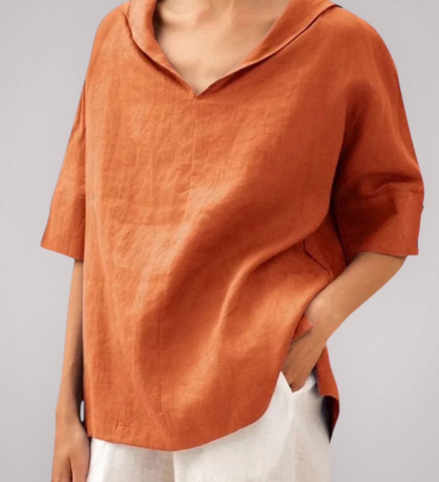 Μία | Καθημερινό Φαρδύ-Fitting Μπλούζα