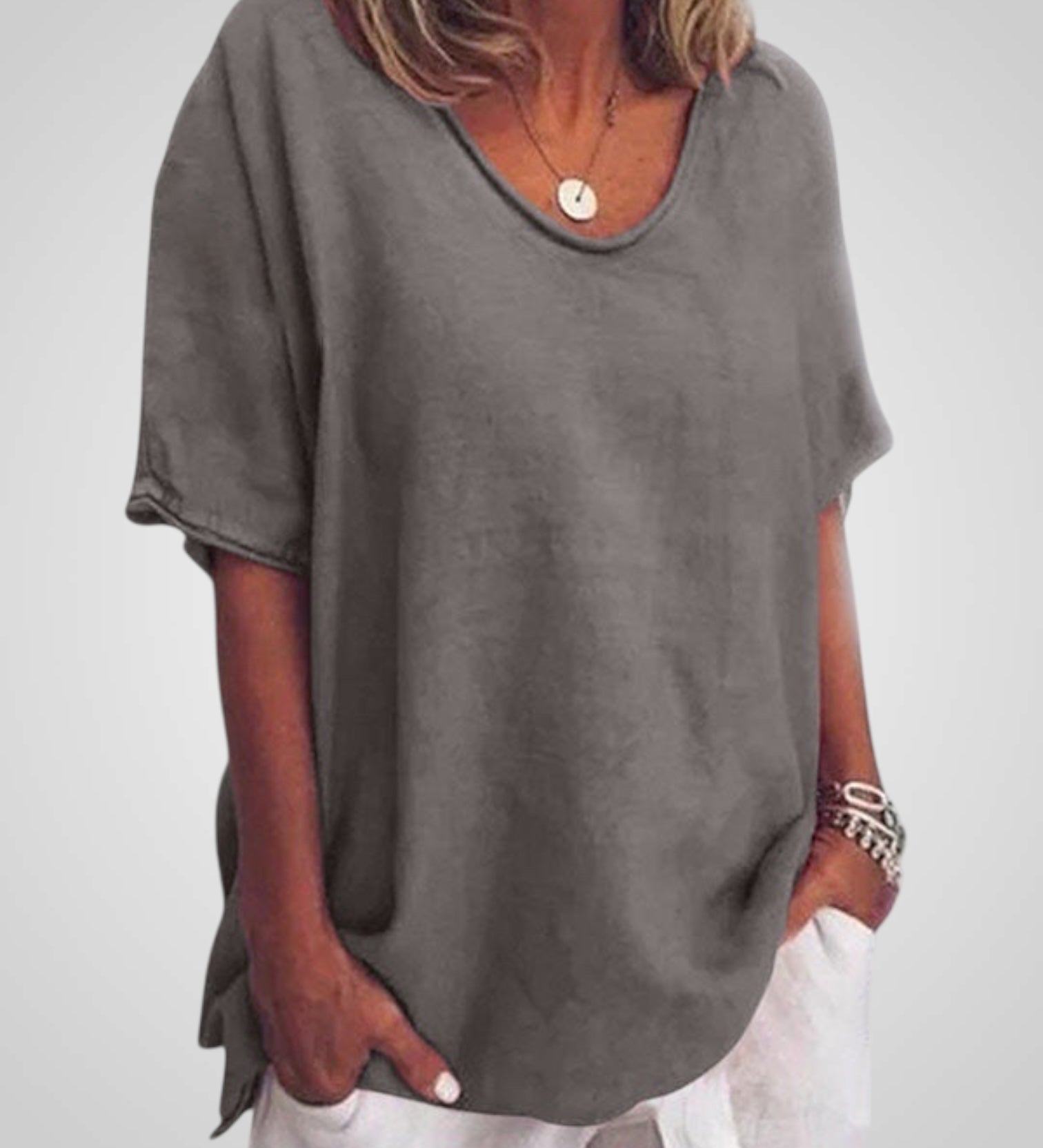 Μορίν | Άνετη Φαρδιά Μπλούζα