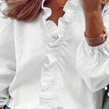 Ανζελίν | Ραφτό Λαιμόκοψη V σχήματος Μπλούζα