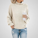 Απαλό | Γυναικεία Ψηλό Λαιμός Knit Μακρυμάνικο Πουλόβερ