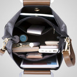 Άννα | Κομψό Δίχρωμο Δέρμα Τσάντα