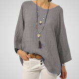 Άννα | Γυναικεία Μπλούζα – Μείγμα Βαμβακιού και Λινού & Άνετη Εφαρμογή