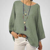 Άννα | Γυναικεία Μπλούζα – Μείγμα Βαμβακιού και Λινού & Άνετη Εφαρμογή