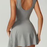 Lemilla™ Φόρεμα Τένις με Ψηλό Λαιμό