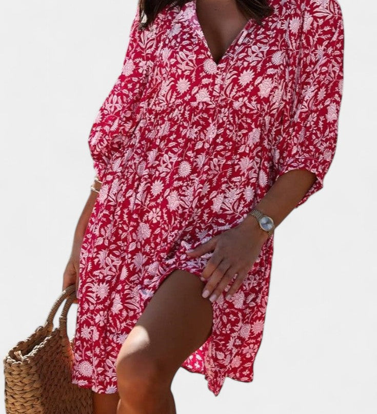 Φόρεμα Μίνι Daniela Boho Λουλουδάτο