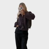 Aviona | Ν-Κae Πλεκτό Καρντάν Σοκολάτα