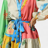 Φόρεμα Μίνι Fallon με Πολύχρωμο Σχέδιο