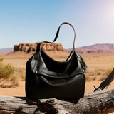 Adriani | Ρετρό γνήσια δερμάτινη μαλακή μινιμαλιστική τσάντα για καθημερινή χρήση