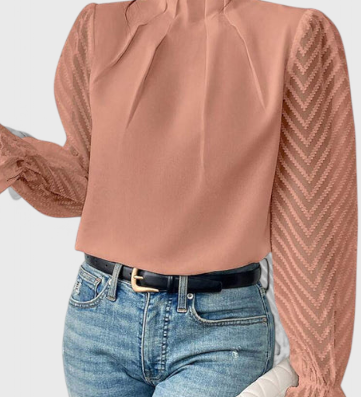 Helga Ναυτική Μπλούζα με Μακριά Μανίκια