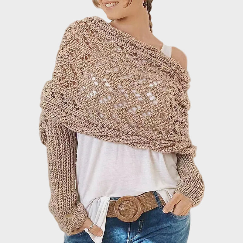 Danica | Πλεκτή Κάλτσα Σακάκι με Μακριά Μανίκια