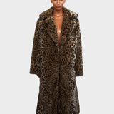 Aurelia Παλτό από Ψεύτικη Γούνα Λεοπάρ