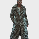 Aurelia Παλτό από Ψεύτικη Γούνα Λεοπάρ