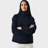 Racquel | Μπουφάν με Υψηλό Λαιμό και Κουμπιά