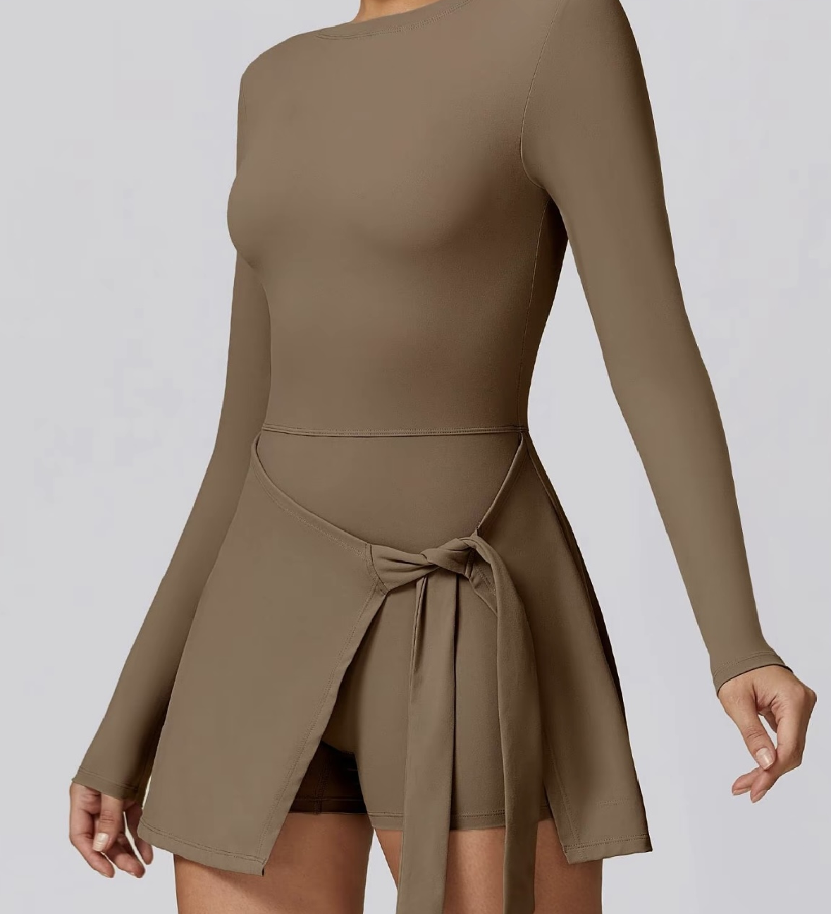 Lemilla™ Φόρεμα Τένις με Μακριά Μανίκια και Ψηλό Λαιμό