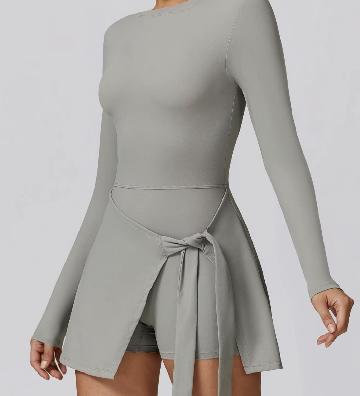 Lemilla™ Φόρεμα Τένις με Μακριά Μανίκια και Ψηλό Λαιμό