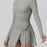 Lemilla™ Φόρεμα Τένις με Μακριά Μανίκια και Ψηλό Λαιμό