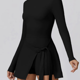 Lemilla™ Φόρεμα Τένις με Μακριά Μανίκια και Ψηλό Λαιμό