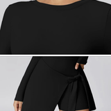 Lemilla™ Φόρεμα Τένις με Μακριά Μανίκια και Ψηλό Λαιμό