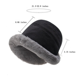 Pandaize Γυναικείο Χειμερινό Καπέλο Bucket με Λούτρινη Επένδυση – Ζεστό, με Προστασία για τα Αυτιά, Πολυχρηστικό Καπέλο για το Κρύο