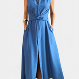 Meryl Πουκαμισοφόρεμα με Κουμπιά και Ρυθμιζόμενη Ζώνη