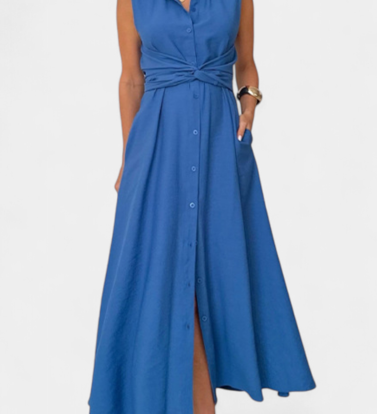 Meryl Πουκαμισοφόρεμα με Κουμπιά και Ρυθμιζόμενη Ζώνη