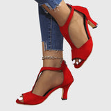 Μιράντα - Σανδάλια Με Ψηλό Τακούνι Και Ανοιχτή Μύτη