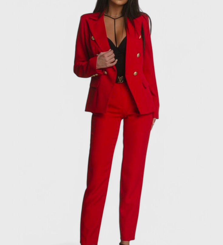 Rosalin Κομψό Σετ με Blazer και Παντελόνι