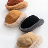 Pandaize Γυναικείο Χειμερινό Καπέλο Bucket με Λούτρινη Επένδυση – Ζεστό, με Προστασία για τα Αυτιά, Πολυχρηστικό Καπέλο για το Κρύο