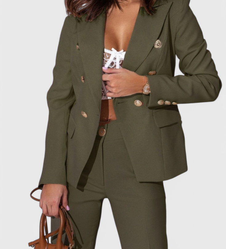 Rosalin Κομψό Σετ με Blazer και Παντελόνι