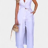 Eider Σετ με Μακρύ Γιλέκο και Ίσιο Παντελόνι