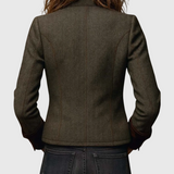 Κλειώ - Μπουφάν από tweed και βελούδο