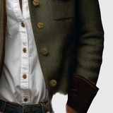 Κλειώ - Μπουφάν από tweed και βελούδο