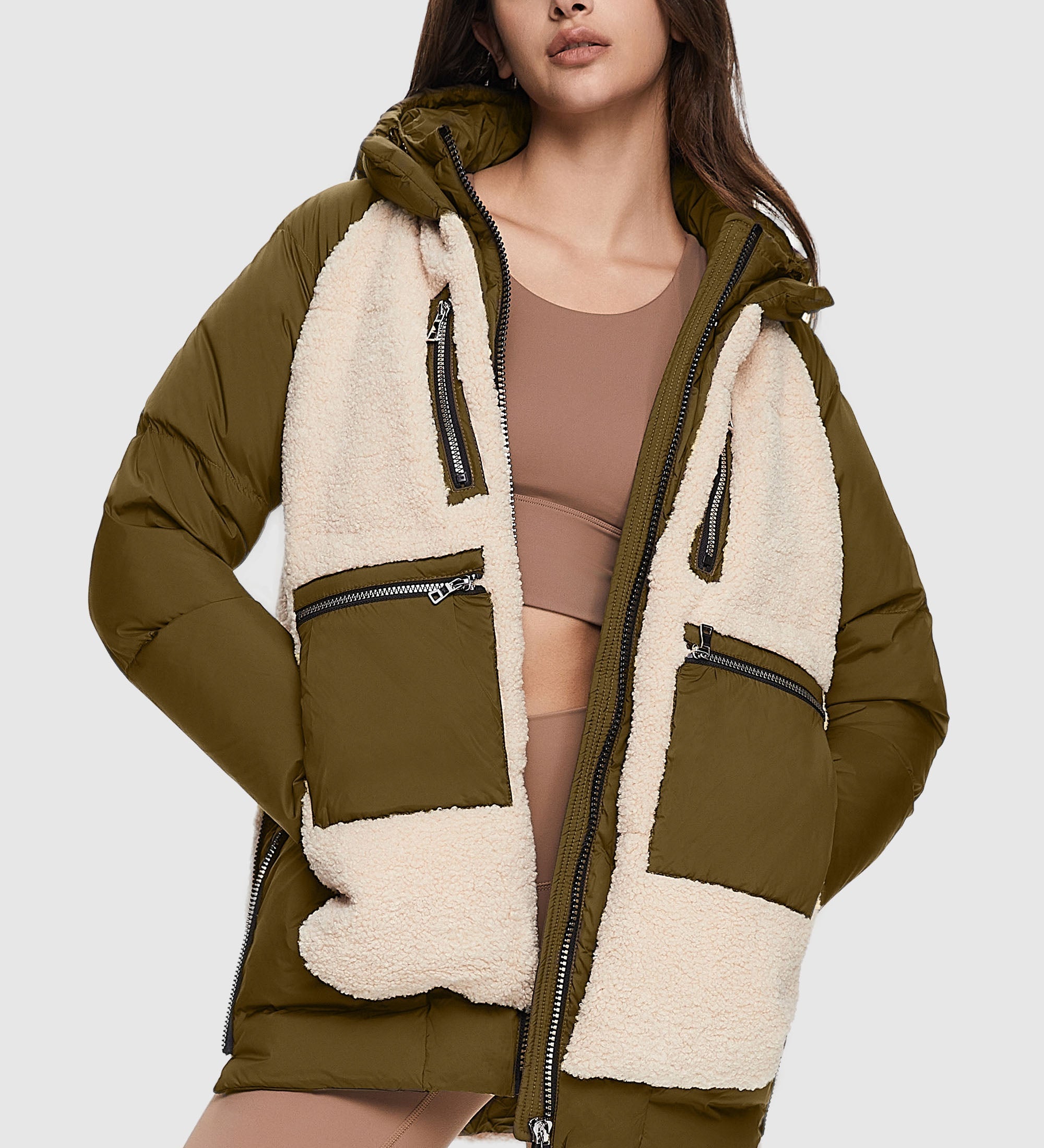 Irene - Φλις πουπουλένιο μπουφάν (Fleece Down Puffer)