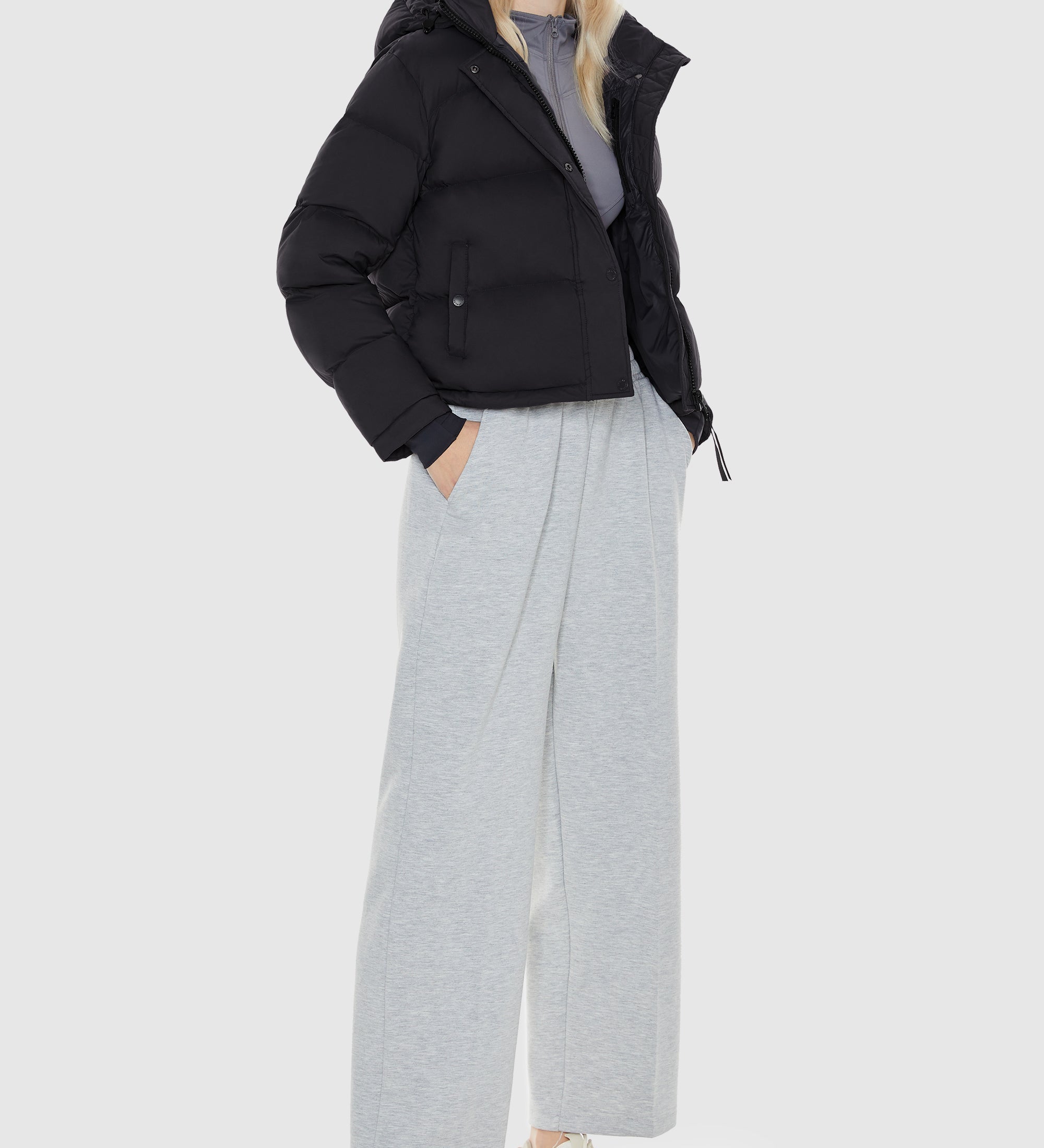 Beth - Κοντό ισοθερμικό πουπουλένιο μπουφάν Aurora (Aurora Cropped Thermal Down Puffer Jacket)