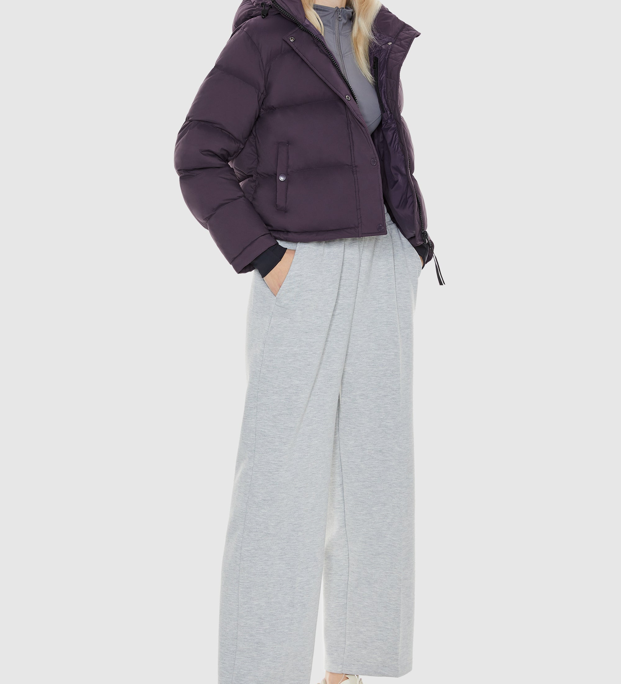 Beth - Κοντό ισοθερμικό πουπουλένιο μπουφάν Aurora (Aurora Cropped Thermal Down Puffer Jacket)