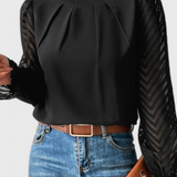 Helga Ναυτική Μπλούζα με Μακριά Μανίκια