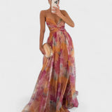 Λαμπρινή - Μακρύ Φλοράλ Φόρεμα για Μια Αβίαστη Κομψότητα