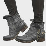 Persephone™ | Τολμηρά Μαύρα Μποτάκια Αστραγάλου για Γυναίκες