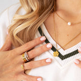 Τριπλό Λαμπερό Δαχτυλίδι