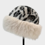 Mauie | Καπέλο από Ψεύτικη Γούνα με Λεοπάρ Πατίνα