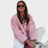 Maribel | Λουλουδένιο Κουβερτωμένο Μπουφάν