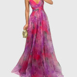 Λαμπρινή - Μακρύ Φλοράλ Φόρεμα για Μια Αβίαστη Κομψότητα