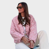 Maribel | Λουλουδένιο Κουβερτωμένο Μπουφάν