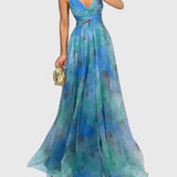 Λαμπρινή - Μακρύ Φλοράλ Φόρεμα για Μια Αβίαστη Κομψότητα