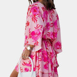 Φόρεμα Eliza Μίνι με μπροστινό κόμπο και βολάν